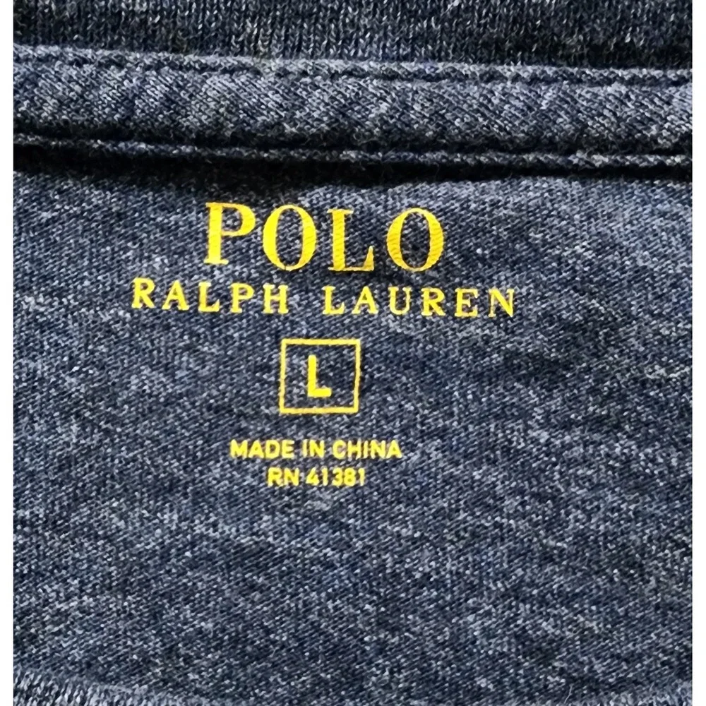 Lot Of 3 Polo Ralph Lauren Cotton Long Sleeve Crew Neck T-shirts Size Large